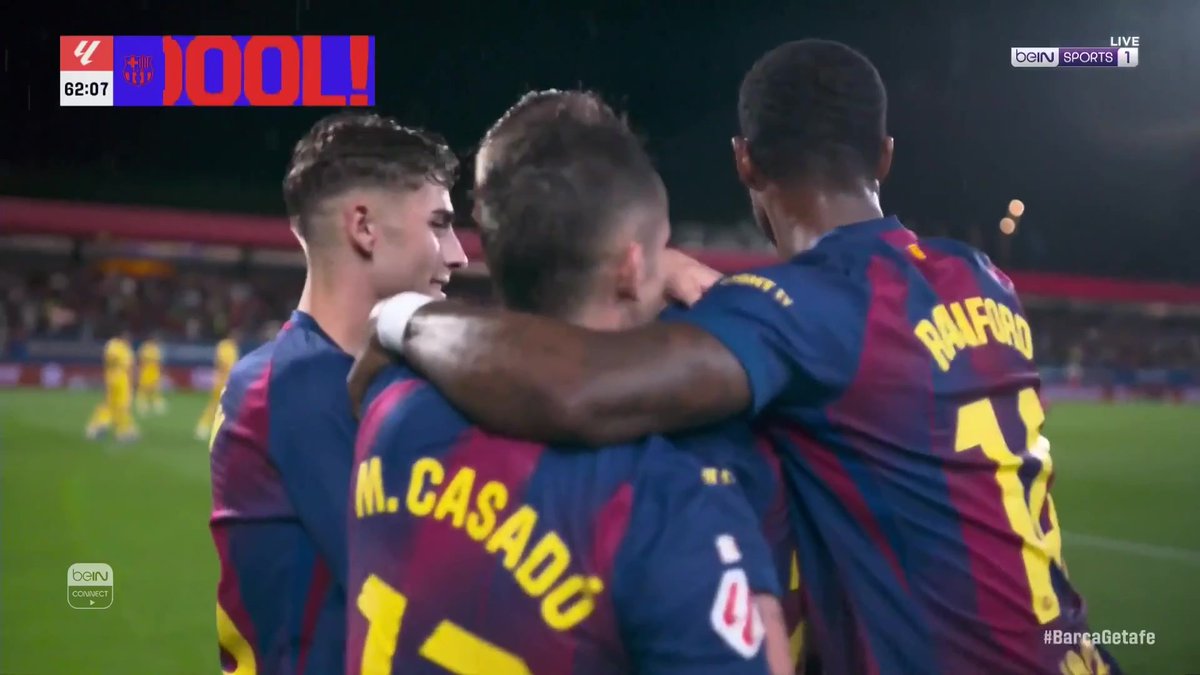 ⚽️🤩 داني أولمو يسجل الهدف الثالث لبرشلونة بعد مجهود مميز من راشفورد #الدوري_الإسباني | #برشلونة_خيتافي