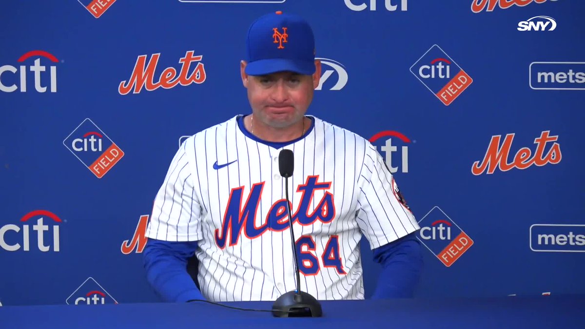 Carlos Mendoza was asked what gives him confidence the Mets can do what they need to do to make the playoffs: "You look at the talent there, we're one hit away, making one play, making one pitch. We're close."