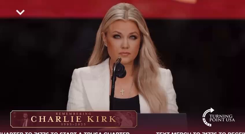 NOW - Erika Kirk: "Charlie didn't suffer, even the doctor told me it was something so instant, that even if Charlie had been shot in the operating room itself, nothing could of been done."
