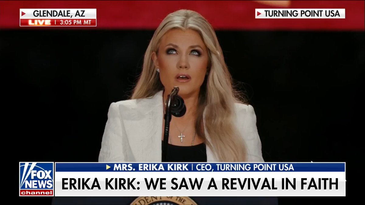 NEW: Erika Kirk recalls how her husband, Charlie Kirk, would go through his contacts on his way to work and send people Bible verses for the day.