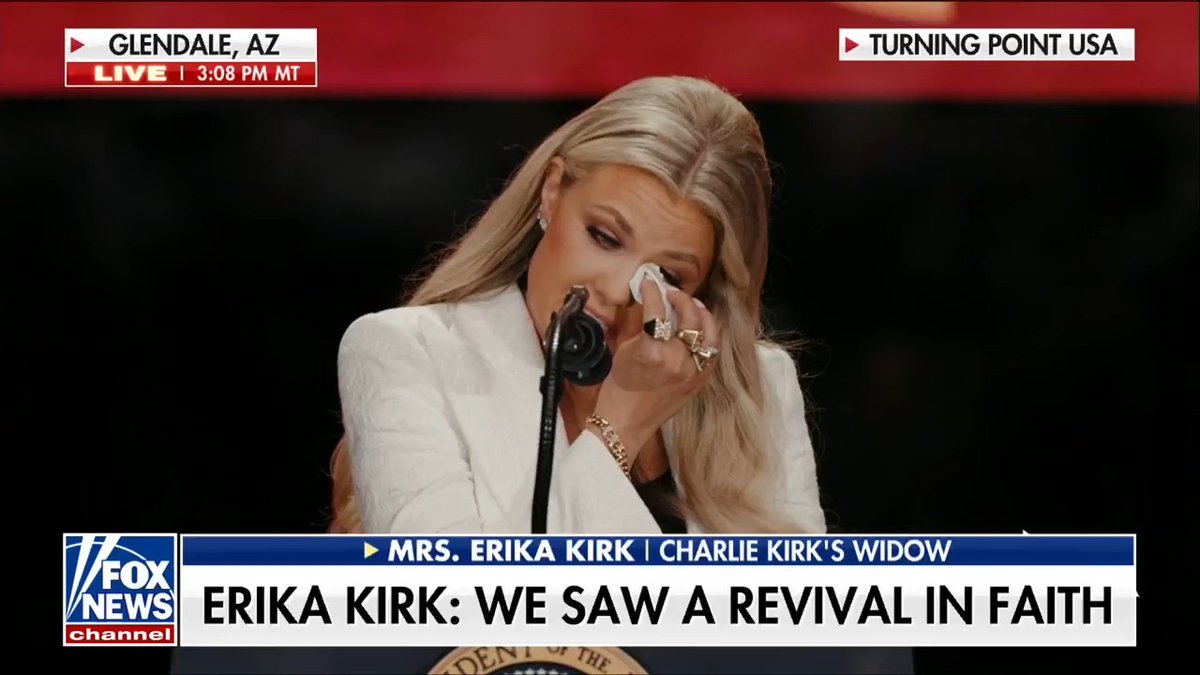 "Our little secret ... it was love notes." "Every Saturday, Charlie wrote one for me — and he never missed a Saturday." Erika Kirk reveals how she and her late husband, Charlie Kirk, kept their marriage so strong... "He would always end it with asking the most beautiful question — 'Please let me know how I can better serve you as a husband.'"