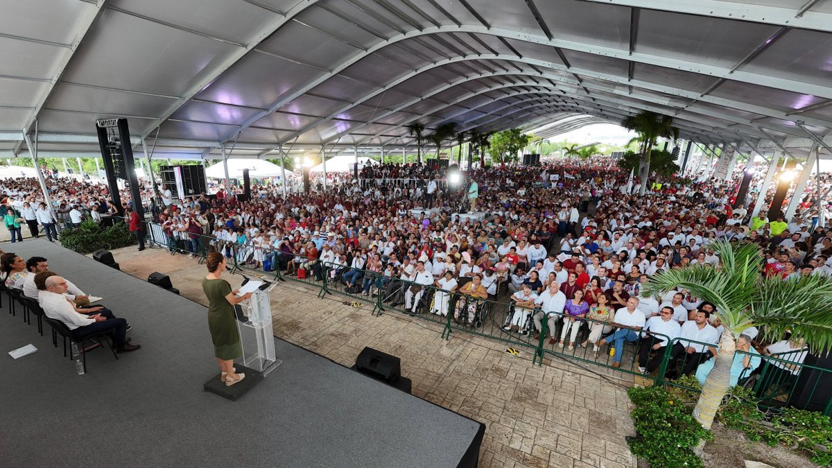 Agradecemos por este primer año que hemos caminado juntas y juntos con el pueblo de Quintana Roo; no hay nada que detenga la transformación.