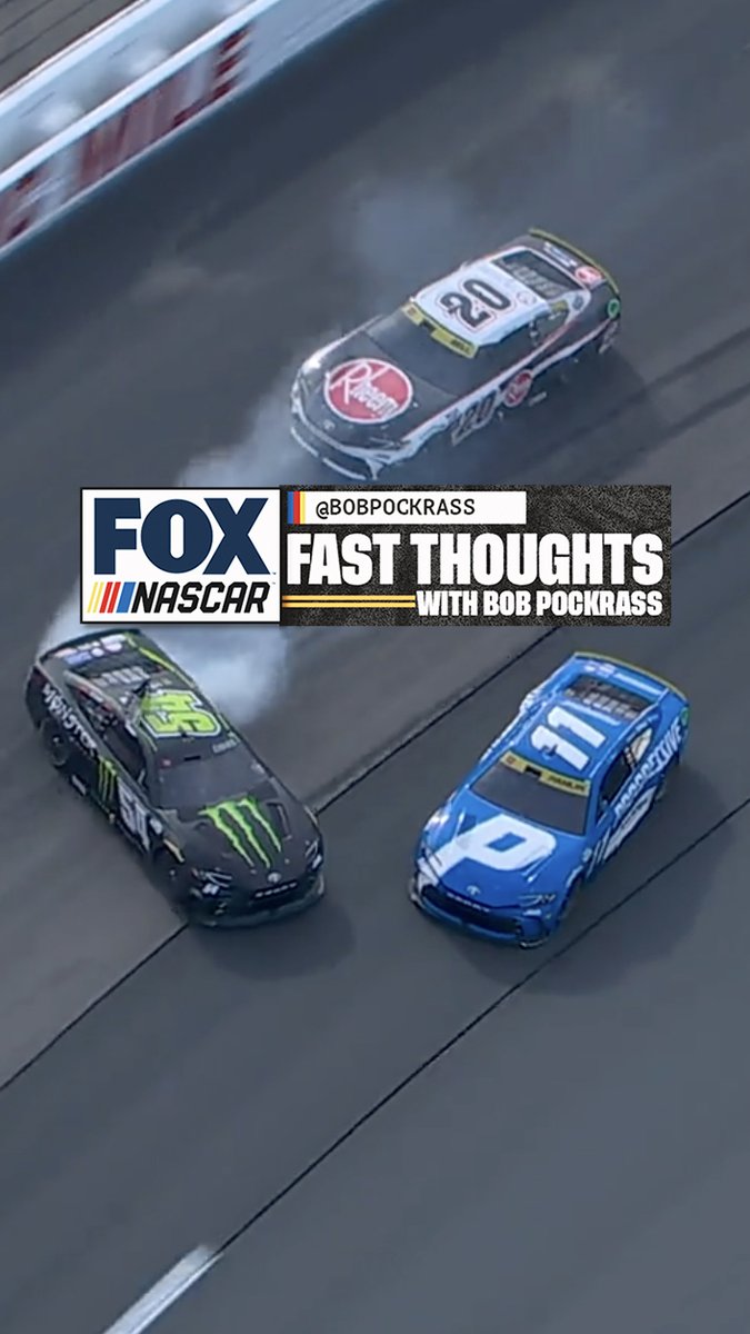 "Denny Hamlin says he made a mistake, but why were they racing that tight to begin with?" Fast Thoughts with Bob Pockrass: