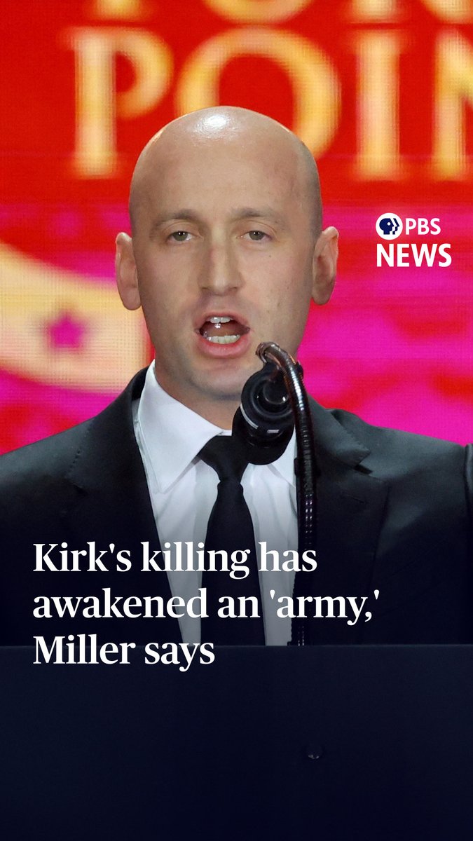 White House deputy chief of staff Stephen Miller spoke at Charlie Kirk’s memorial service in Arizona on Sunday, stating that the conservative activist's assassination has "awakened" an army that is determined "to save the West." "The light will defeat the dark. We will prevail over the forces of wickedness and evil. They cannot imagine what they have awakened. They cannot conceive of the army that they have arisen in all of us," said Miller. "You thought you could kill Charlie Kirk? You have made him immortal," Miller said. "And now millions will carry on his legacy. " Kirk, the 31-year-old co-founder of the conservative youth organization Turning Point USA, was fatally shot 11 days ago while speaking at a university event in Utah. His death has sparked polarized reactions across the country and debates about political violence and free speech. Tens of thousands of people attended Kirk's memorial, with his widow Erika Kirk, President Donald Trump, Vice President JD Vance and many members of the Trump administration among the speakers.