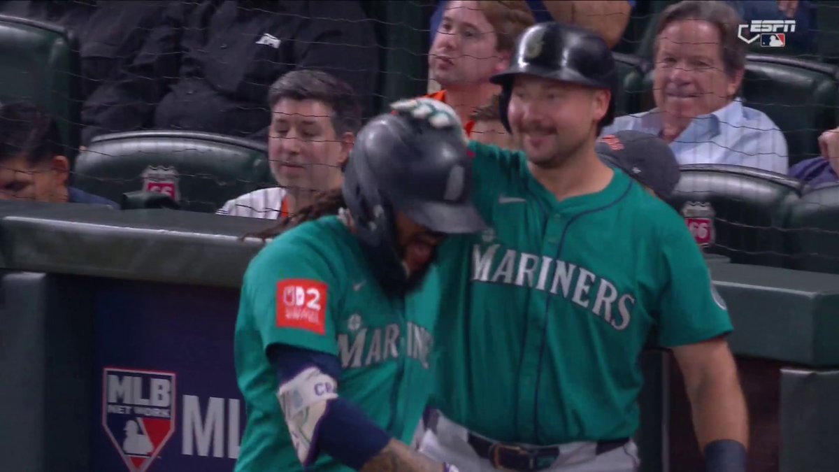 J.P. CRAWFORD GRAND SLAM IN THE SECOND ☄️ Watch Mariners-Astros on ESPN and the ESPN App 🍿