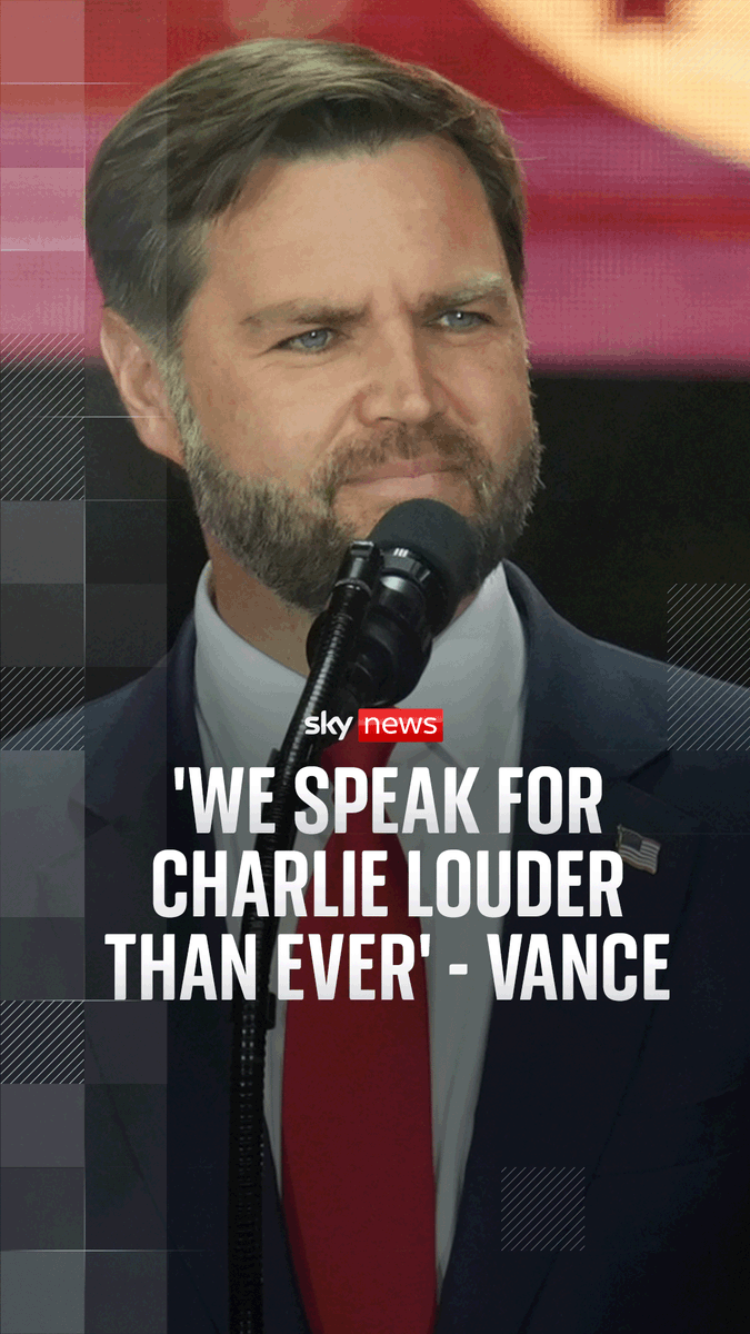 US vice president JD Vance tells mourners 'we speak for Charlie louder than ever', as he joins other politicians in paying tribute to Charlie Kirk at a memorial service in Arizona. Watch in full: