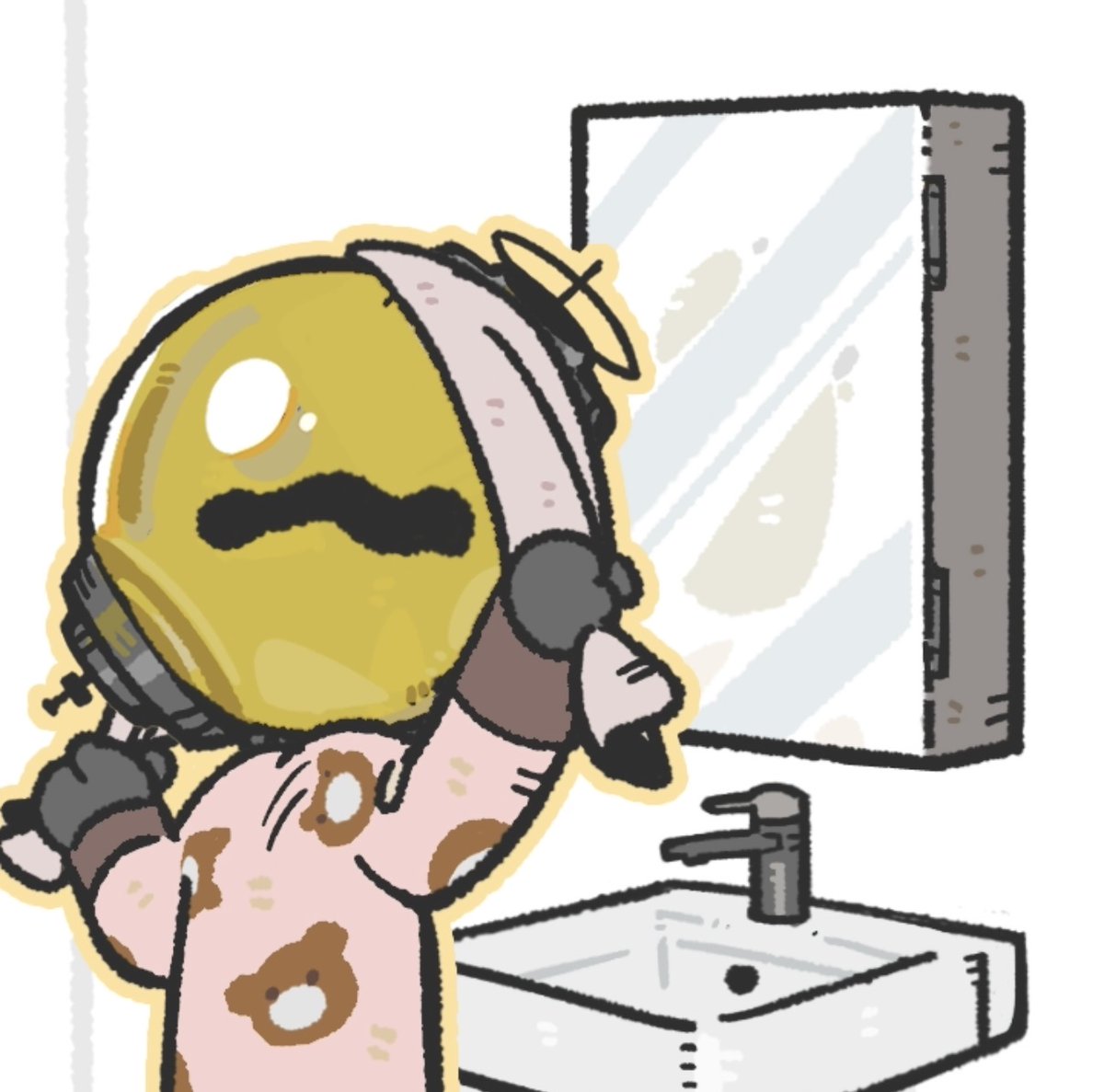 A sunny morning for the fish tank head: #memes #Reverse1999 #gachagames #animation