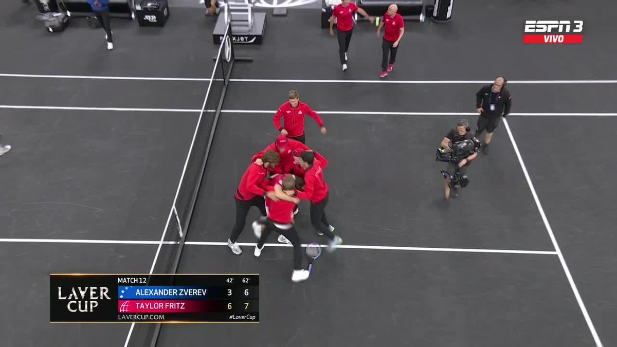 ¡DE LA MANO DE TAYLOR FRITZ! 🔴🏆 📺 Mirá la #LaverCup en el Plan Premium de Disney+.
