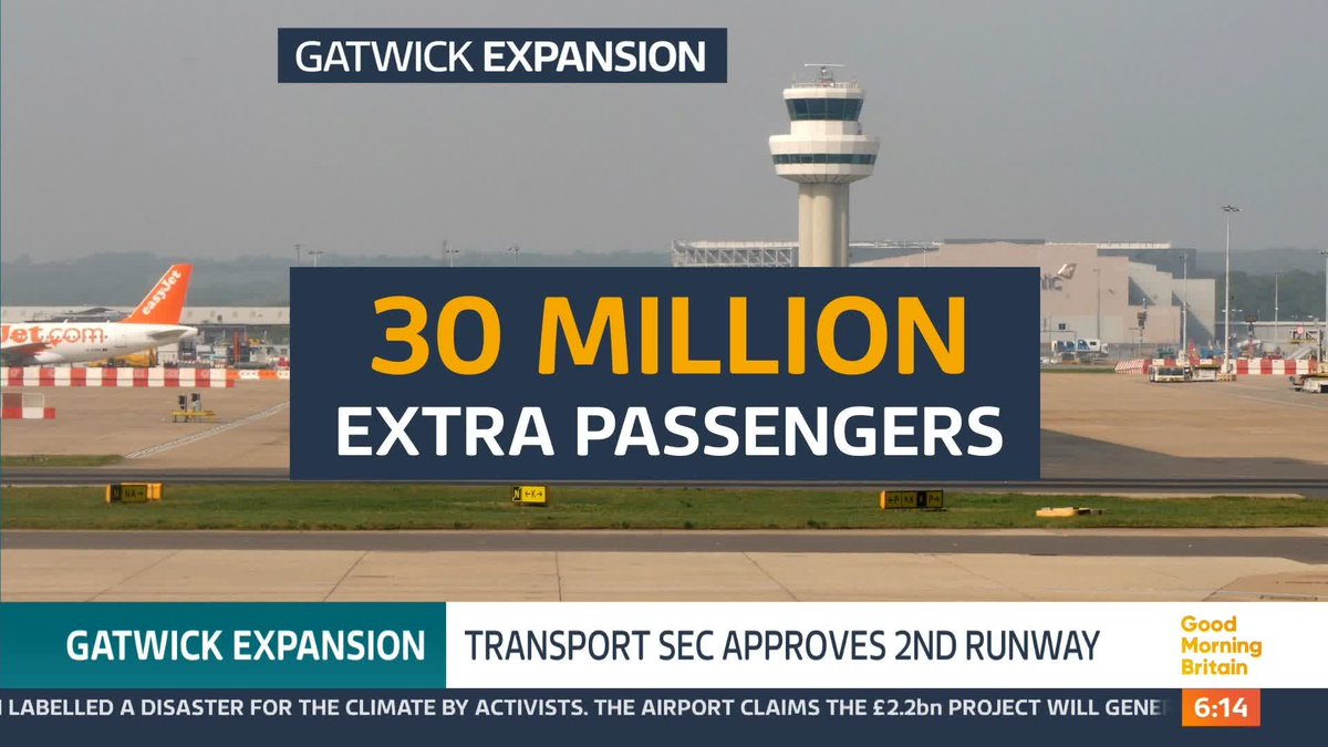 A planned expansion of Gatwick Airport has been labelled a disaster for the climate crisis. Residents and activists are also concerned about the multi-billion pound project's impact on public transport, noise and wastewater treatment. @nickdixonitv reports.