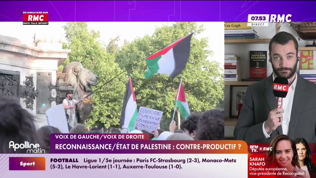 🔴 Voix de droite - C’est le grand jour : Emmanuel Macron reconnaît ce lundi officiellement l’État palestinien. Cette annonce a suscité un nombre incalculable de réactions. Louis Sarkozy donne son avis sur la situation #ApollineMatin