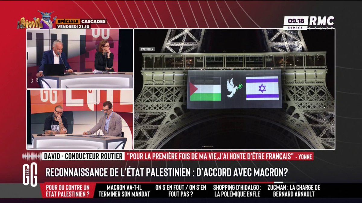 🇵🇸 Macron a-t-il raison de reconnaître l’État palestinien ? 📞 David, conducteur routier, au 3216 : "Pour la première fois de ma vie, j'ai honte d'être Français." #GGRMC