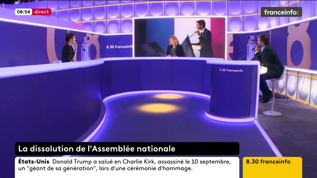🔴 Dissolution de l'Assemblée nationale ➡️ “On ne va pas passer notre vie à regretter une décision qui a eu lieu. Je ne cracherai jamais dans la soupe, je sais ce que je dois au président de la République, je lui dois ma vie politique”, dit Yaël Braun-Pivet