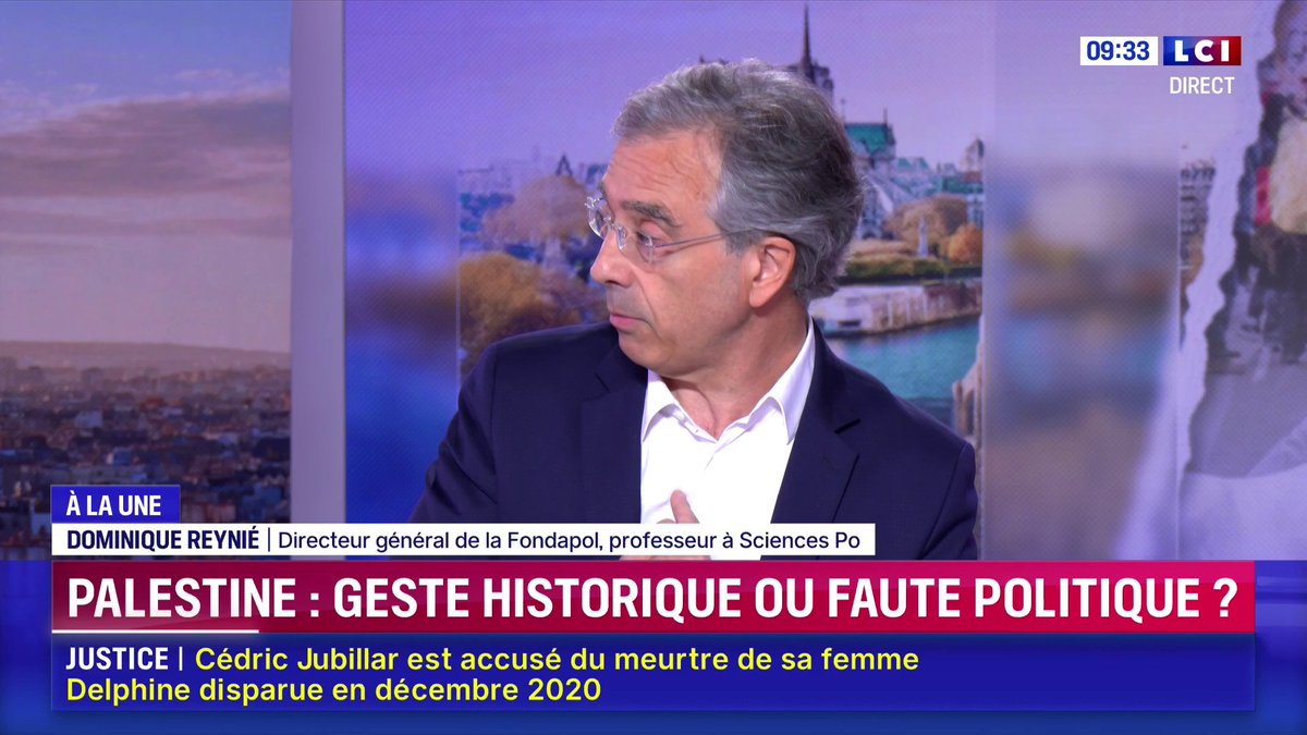 ▶️ Reconnaissance de la Palestine par la France 🗣️ "Ce qui m'inquiète c'est que le chef de l'Etat, prend une décision, sans maîtriser les conséquences de sa décision" : Dominique Reynié 📺 En toute liberté avec ANAIS BOUTON