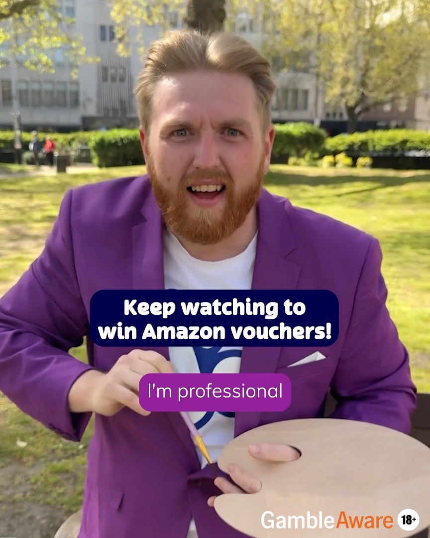 𝐌𝐞𝐞𝐭 𝐀𝐧𝐝𝐲, 𝐭𝐡𝐞 𝐚𝐫𝐭𝐢𝐬𝐭 🧑‍🎨 Just like regular Andy, he has a £50 Amazon voucher for three artistic players who can sense what he's drawing. ⁣⁣ ⁣⁣ C'est magnifique! Tell us what he's drawing below for the chance to win.⁣ __________⁣⁣ Three randomly selected winners will be announced on 29th September to each win a £50 Amazon voucher.⁣⁣ Winners must message us to redeem. Vouchers not exchangeable for cash.