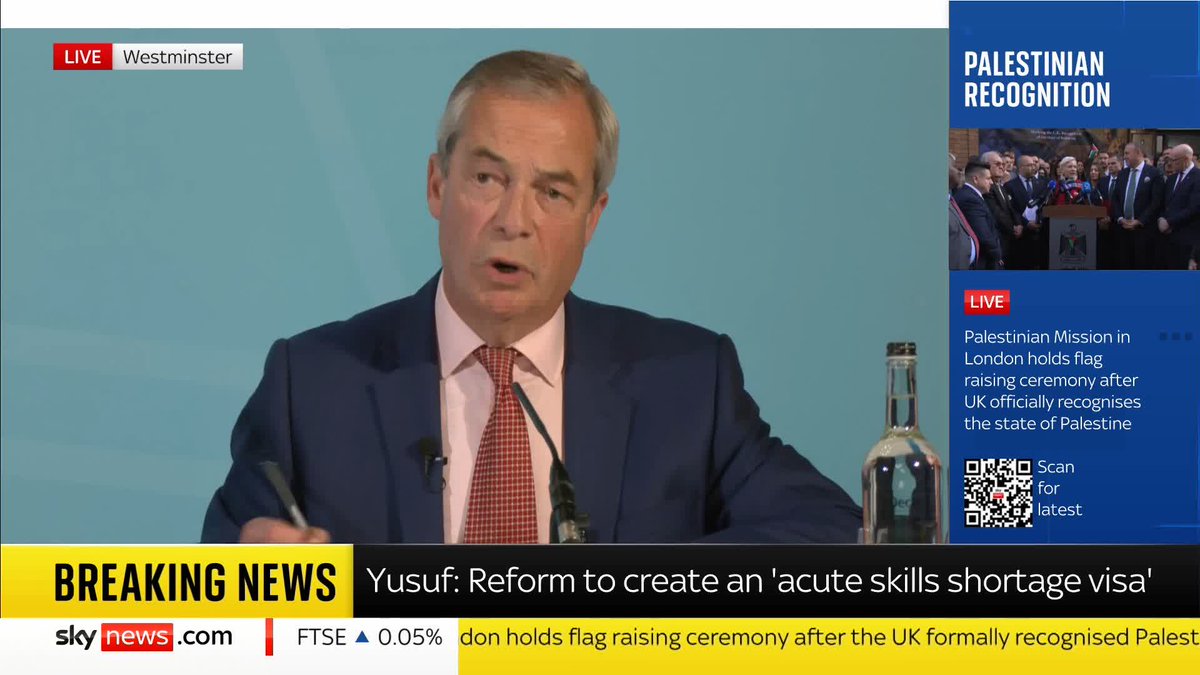"What about the ones who have never worked and never will" Nigel Farage responds to Sadiq Khan's comment on Reform's plan to abolish indefinite leave to remain 📺 Sky 501, Virgin 602, Freeview 233 and YouTube