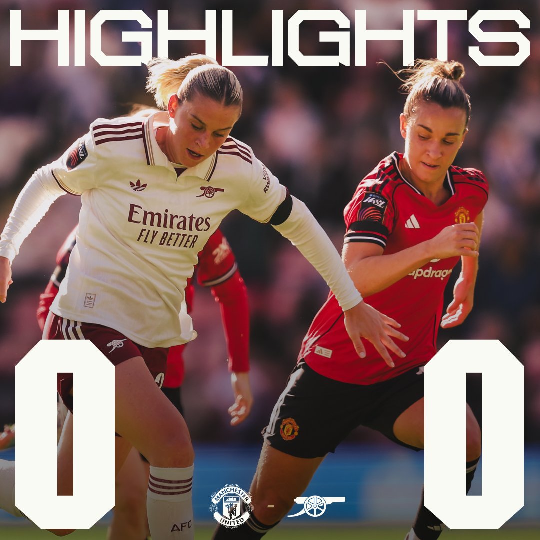Honours even away from home 🤝 Check out the highlights from our draw with Man United 📺