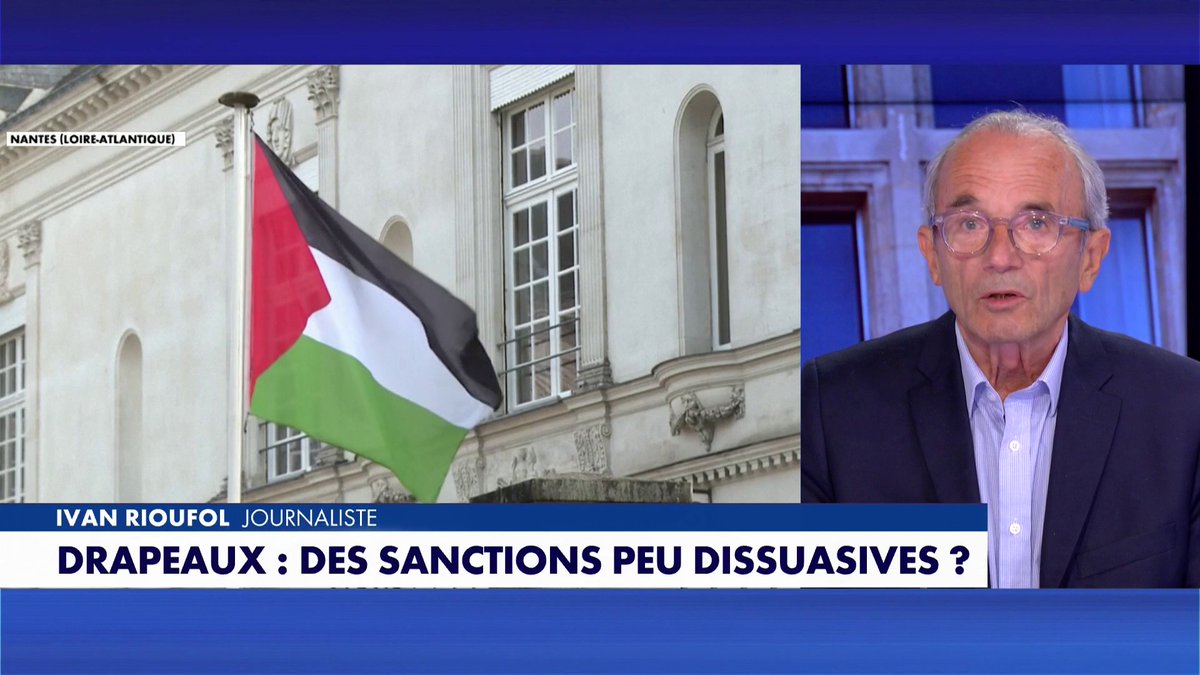 Ivan Rioufol : «Ce drapeau n'est pas uniquement celui de la Palestine, c'est celui des antisémites», sur #180minutesinfo