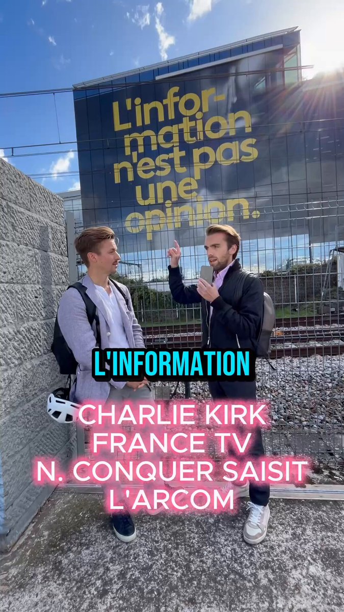 🚨🇫🇷 𝗔𝗟𝗘𝗥𝗧𝗘 𝗜𝗡𝗙𝗢 — Après les propos CHOQUANTS de la journaliste Judith Perrignon sur le SERVICE PUBLIC comparant l’hommage rendu à Charlie Kirk à un RASSEMBLEMENT NAZI, Nicolas Conquer confie au journaliste Tony Pittaro qu’il SAISIT l’Arcom.