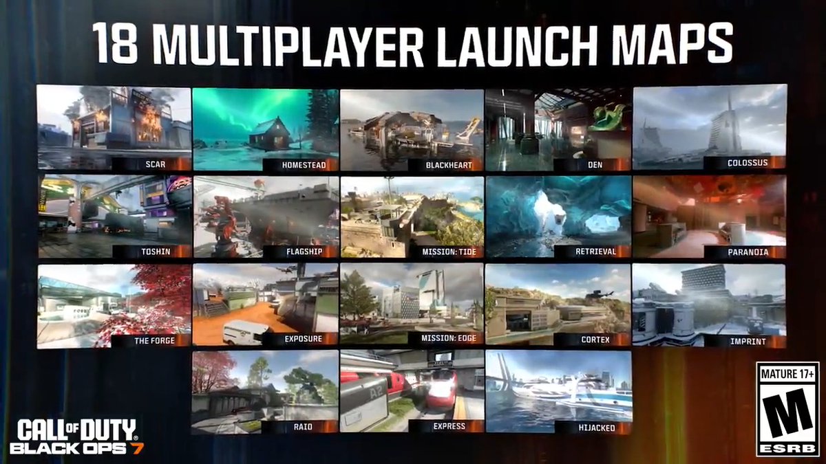 Here is all of the maps available in Call of Duty: Black Ops 7 at launch