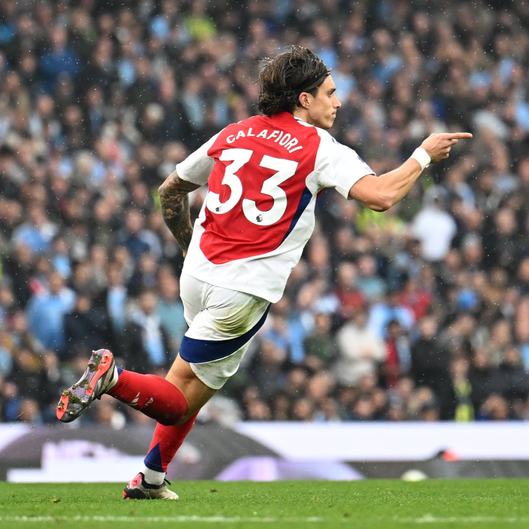 🗓️ One year ago today... Riccardo Calafiori’s incredible first goal for The Arsenal 🚀