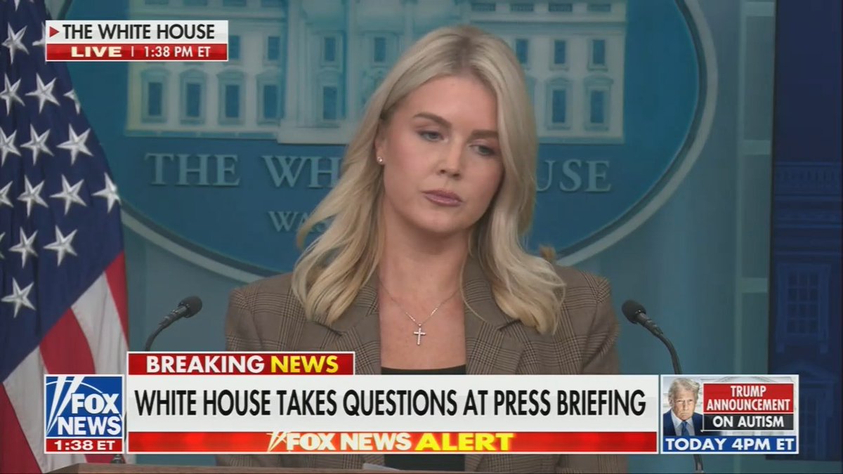 Reporter: Why won't Trump accept the conclusions of his Justice Department to not bring charges against Letitia James? Leavitt: These people literally tried to ruin his life. He wants to see accountability.