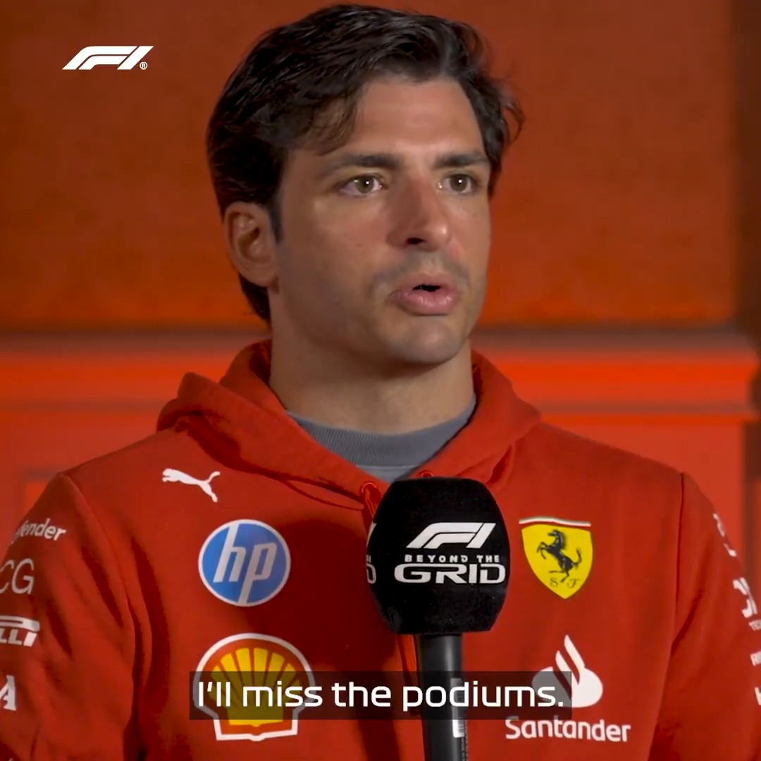 You don't need to miss it any longer, Carlos! 💙 #F1 #AzerbaijanGP