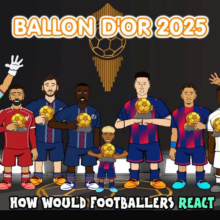 How would footballers react to winning the #Ballondor?