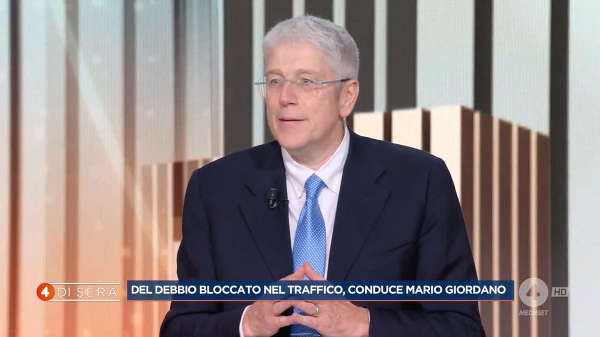 Il nostro Paolo Del Debbio è bloccato nel traffico, non preoccupatevi per stasera c'è Mario Giordano! #4disera è in diretta su #Rete4 e in streaming su Mediaset Infinity