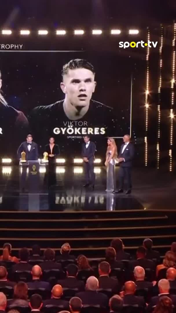 Viktor Gyökeres foi distinguido como o melhor avançado do mundo pela Ballon d'Or e deixou o agradecimento ao Sporting CP 💚