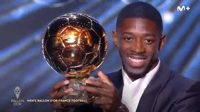 ⭐️ Ousmane Dembélé, 𝙜𝙖𝙣𝙖𝙙𝙤𝙧 del #BallonDor. #ElDíaDespués #BalónOroMovistarPlus