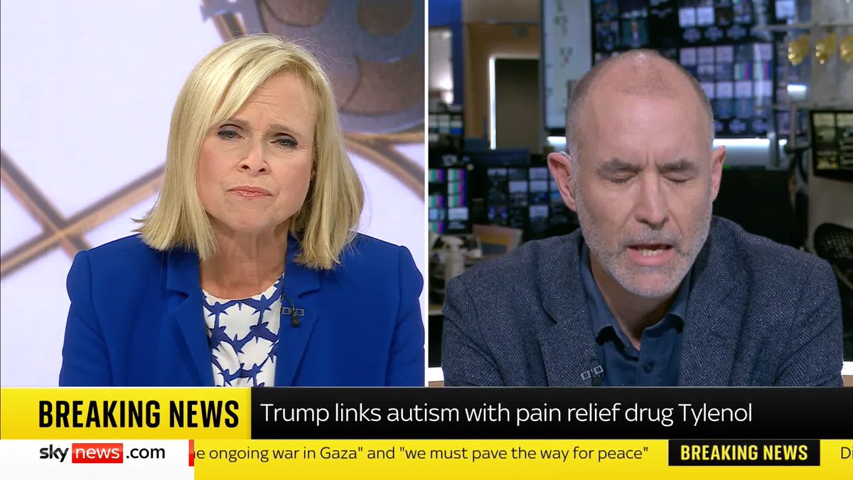 BREAKING: Donald Trump links autism with pain relief drug Tylenol. Sky's Science and Technology Editor Tom Clarke reacts to the claim. 👇🏼 📺 Sky 501, Virgin 602, Freeview 233 and YouTube