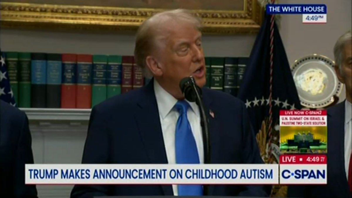 Trump: Certain groups of people don't take vaccines or pills and have no autism. The Amish.