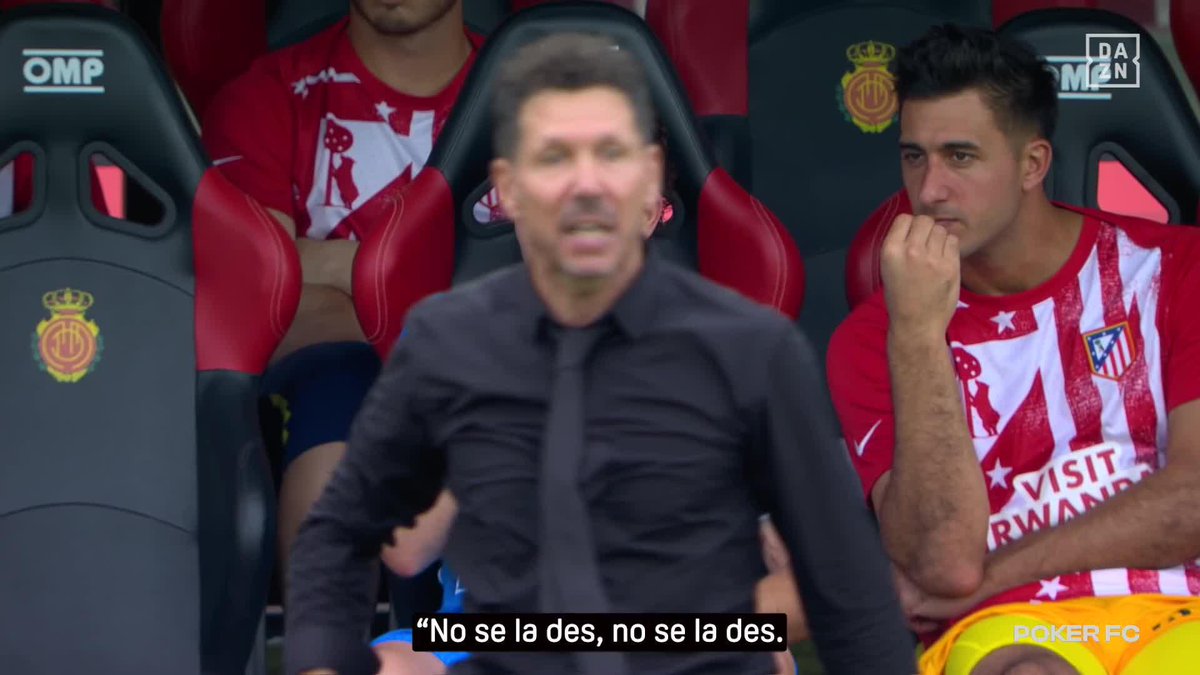 🗣️ La instrucción de Simeone: "Al 9 no se la des de espaldas, no se la des" #PokerFC