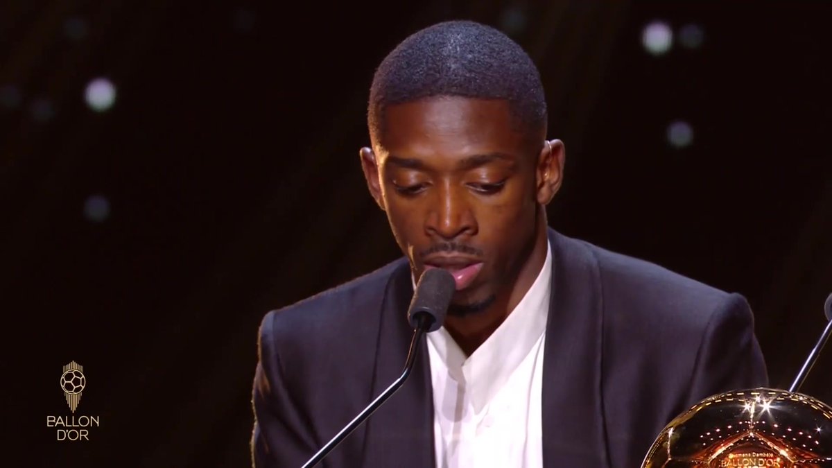 Ousmane Dembélé en conférence de presse : « Les titres collectifs c'est le plus important et ça mène à des titres individuels » #ballondor