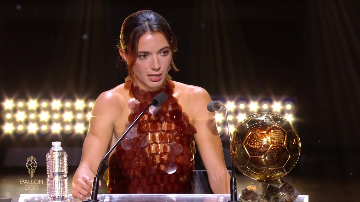 💬 Aitana Bonmati explained how the Ballon d'Or build her personality #ballondor