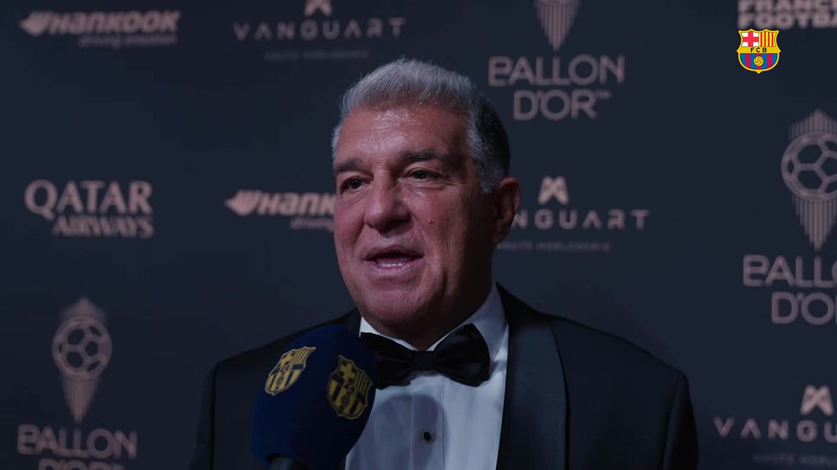 🎤 Les paraules del President Joan Laporta Estruch després de la gala del #BallonDor