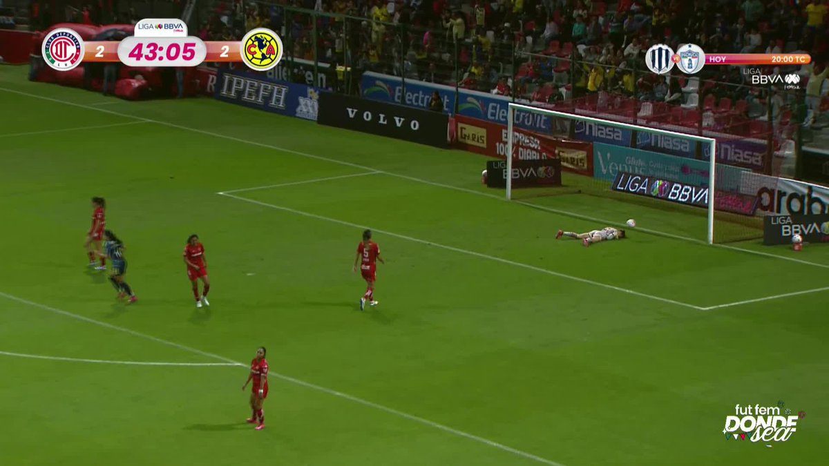 Pónganle correa a este PERRO GOLAZO de Montse Saldívar para anotar su doblete y le está dando la victoria al América Femenil🤯🚀❤️