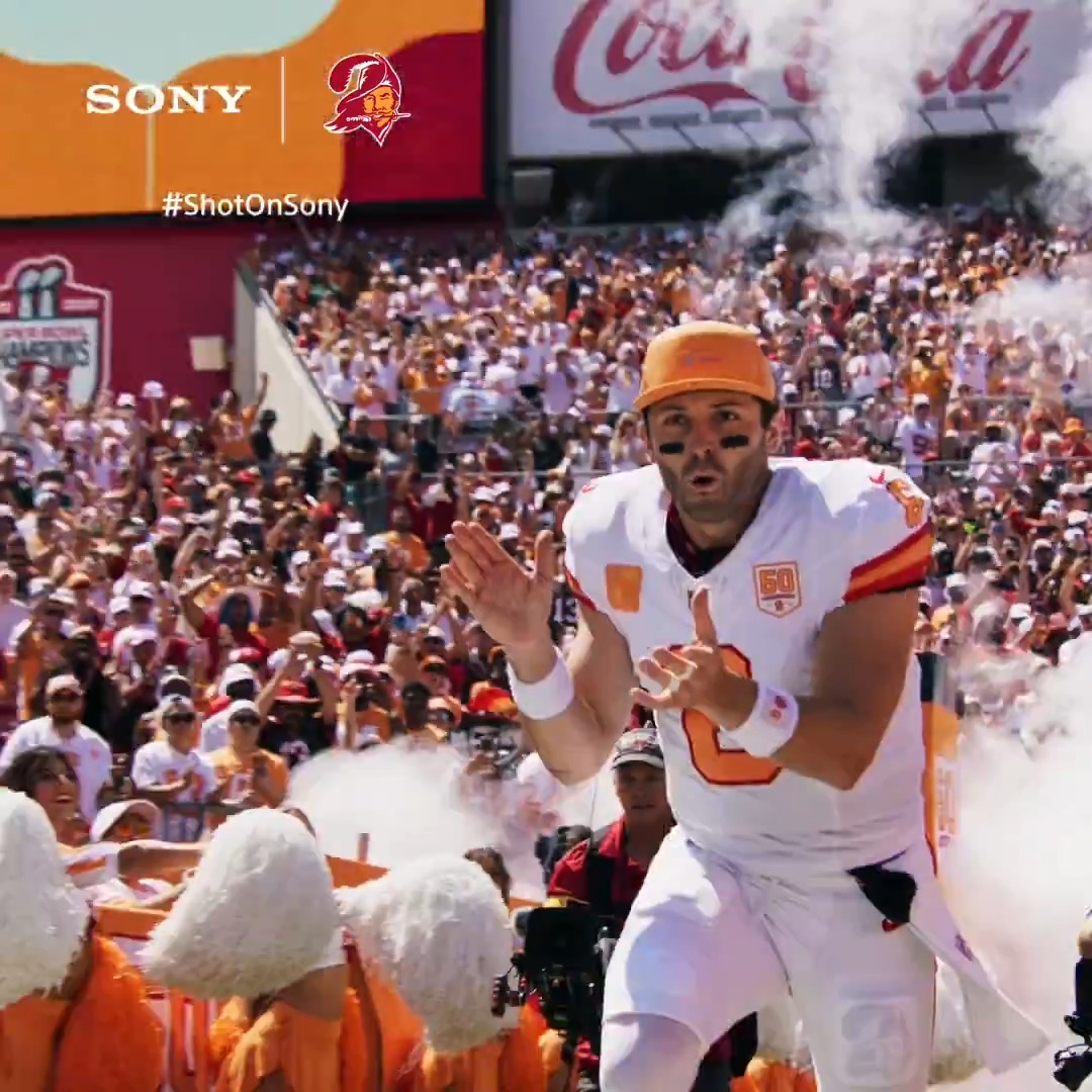 This is what 50 seasons of Buccaneers football looks like 🧡🤍 🎥: Sony Electronics | #ShotOnSony FX3