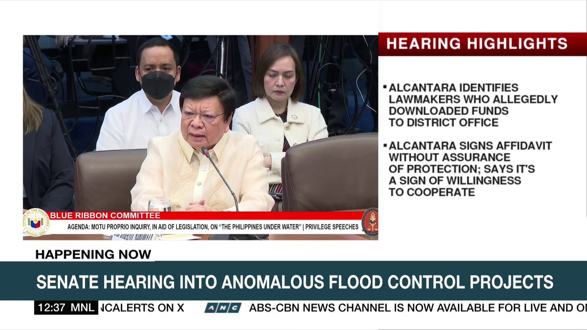 Senator Rodante Marcoleta hits Ramon Tulfo's allegation, which claims a lawmaker asked contractors Curlee and Sarah Discaya for a billion pesos. "Mayroon bang pagkakataon na nagpahaging ako?" he asked Curlee, who responded with a "wala po talaga."