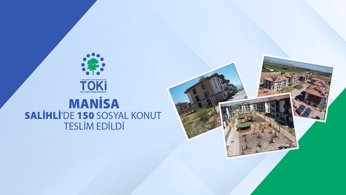 📍Manisa Salihli'de 1️⃣5️⃣0️⃣ sosyal konut inşa ettik. 🗓️ 0️⃣1️⃣ - 1️⃣2️⃣ Eylül 2⃣ 0⃣ 2⃣ 5⃣ tarihleri arasında hak sahiplerine teslim edildi. 🏡 Vatandaşlarımıza yeni yuvalarında huzurlu, sağlıklı ve mutlu bir yaşam dileriz.