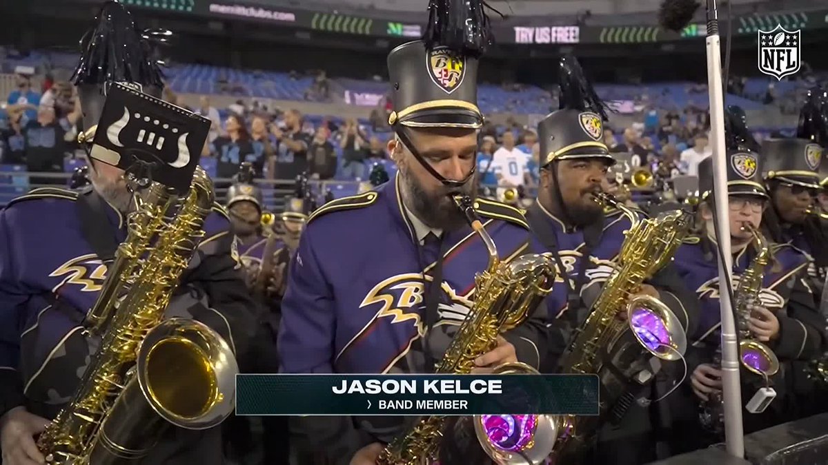 Jason Kelce doing side quests 😅🎷