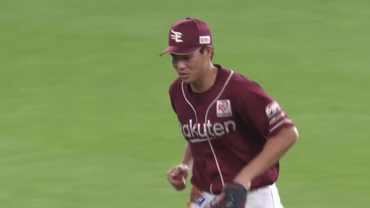 【5回裏:F 0-4 E】 #中島大輔 選手のファインプレー‼️ ヒット性の当たりをスライディングキャッチ! #ミセテクレ! #RakutenEagles #キ!