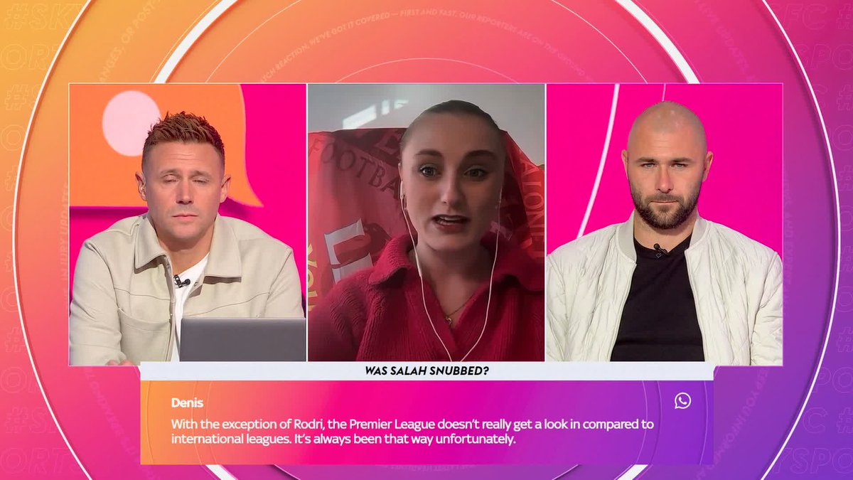"I think it's an absolute joke." Liverpool supporter Abigail Rudkin believes Mo Salah was unfairly denied the Ballon d’Or after finishing 4th 😮 Fanalysis