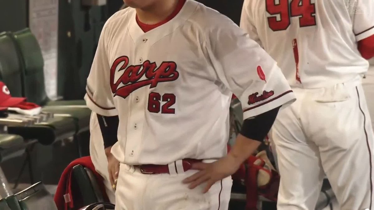 中村奨成、9号2ランを放つ。今日2打数2安打 #carp #カープ