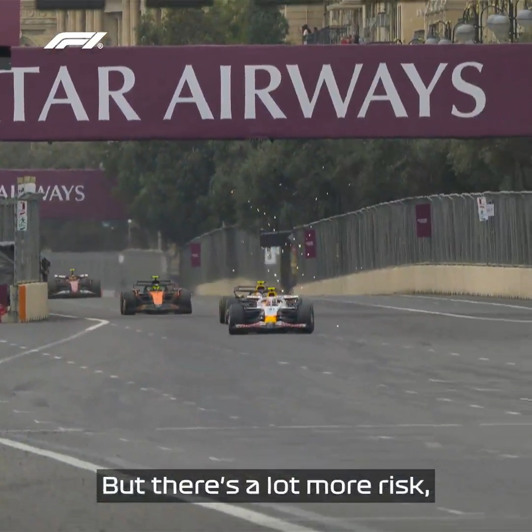 Keeping the team in mind 🤝 Yuki Tsunoda weighed up the risks from behind when attacking Liam Lawson in the Azerbaijan Grand Prix ⚔️ #F1 #AzerbaijanGP