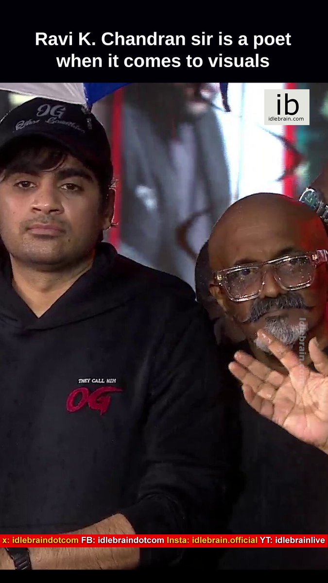 Ravi K. Chandran sir is a poet when it comes to visuals - Pawan kalyan #TheyCallHimOG Concert