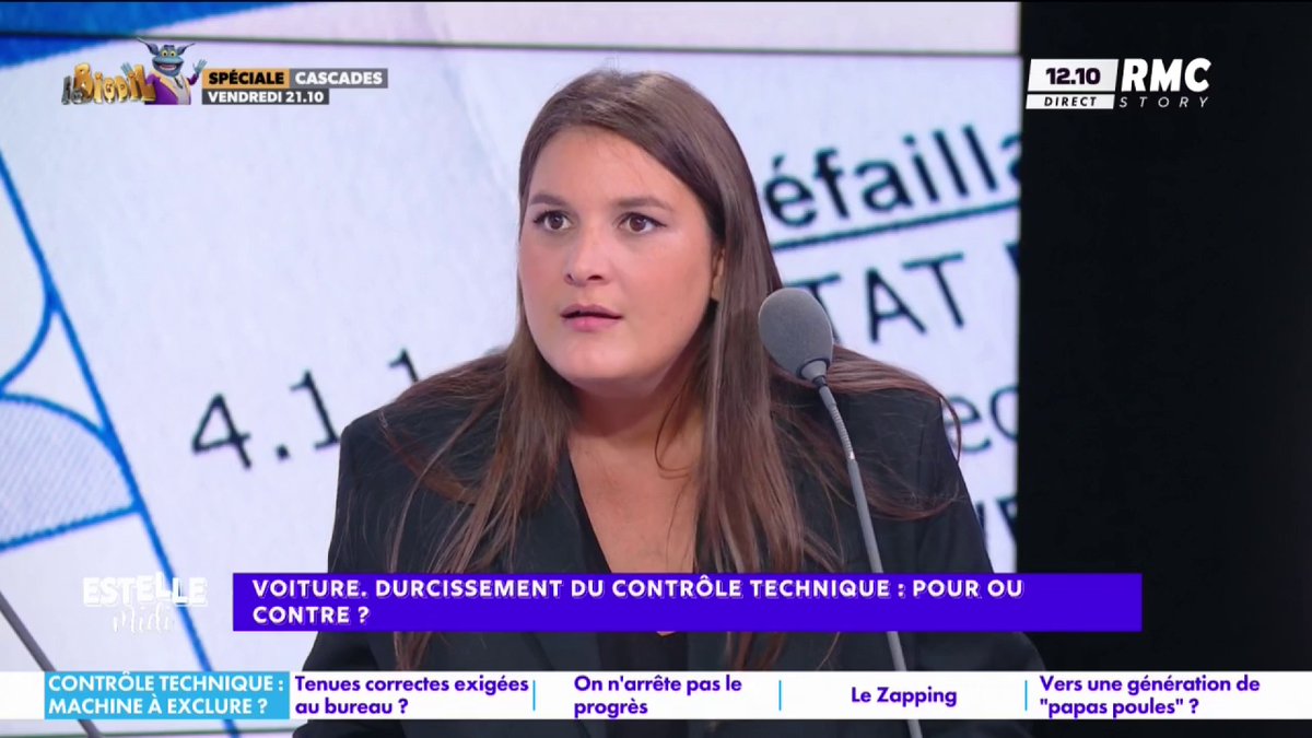 🧑🔧 Durcissement du contrôle technique 🎙️ Juliette Briens : "On a le sentiment qu'on a barré la route aux ZFE par la porte et ça revient par la fenêtre ! On va encore pénaliser les mêmes... les voitures des plus pauvres dérangent ! C'est grave !" #EstelleMidi
