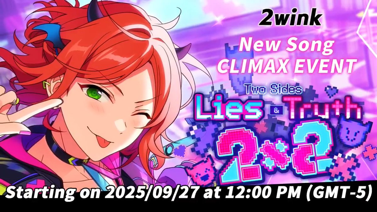 ✨PV Release: Two Sides◆Lies &amp; Truth 2×2 Hinata and Yuta each team up with their own friends to face off in a series of variety-style challenges. However, Yuta seems a bit uneasy about the dynamic between the Producer and Hinata… Join the CLIMAX for more details!
