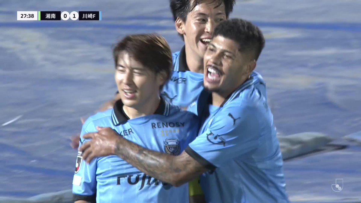 🎦 ゴール動画 🏆 明治安田Ｊ１リーグ 第31節 🆚 湘南vs川崎Ｆ 🔢 0-1 ⌚️ 28分 ⚽️ 脇坂 泰斗（川崎Ｆ） #Ｊリーグ