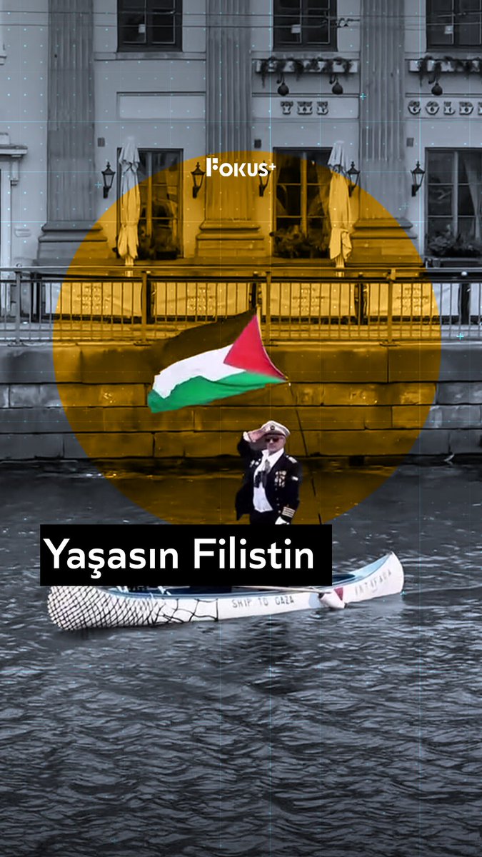 ➕ İsveç'in bir kanalında bir adam; üstünde “Gazze’ye giden gemi” yazan, İntifada isimli kayık ile süzülerek Filistin’e destek gösterisi yaptı.